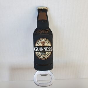 Guinness Ireland PVC Beer Bottle Shaped Bottlner Magnet 5.5"